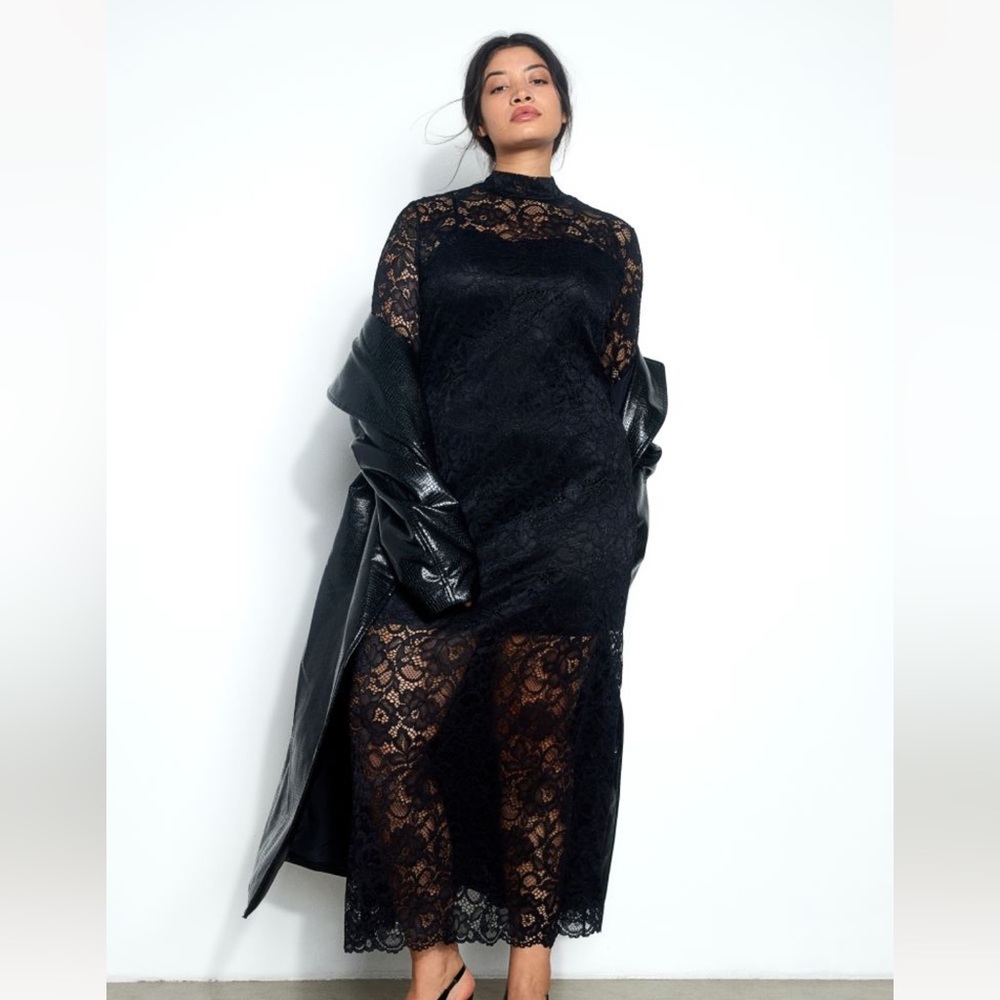 H&M Black Lace Dress